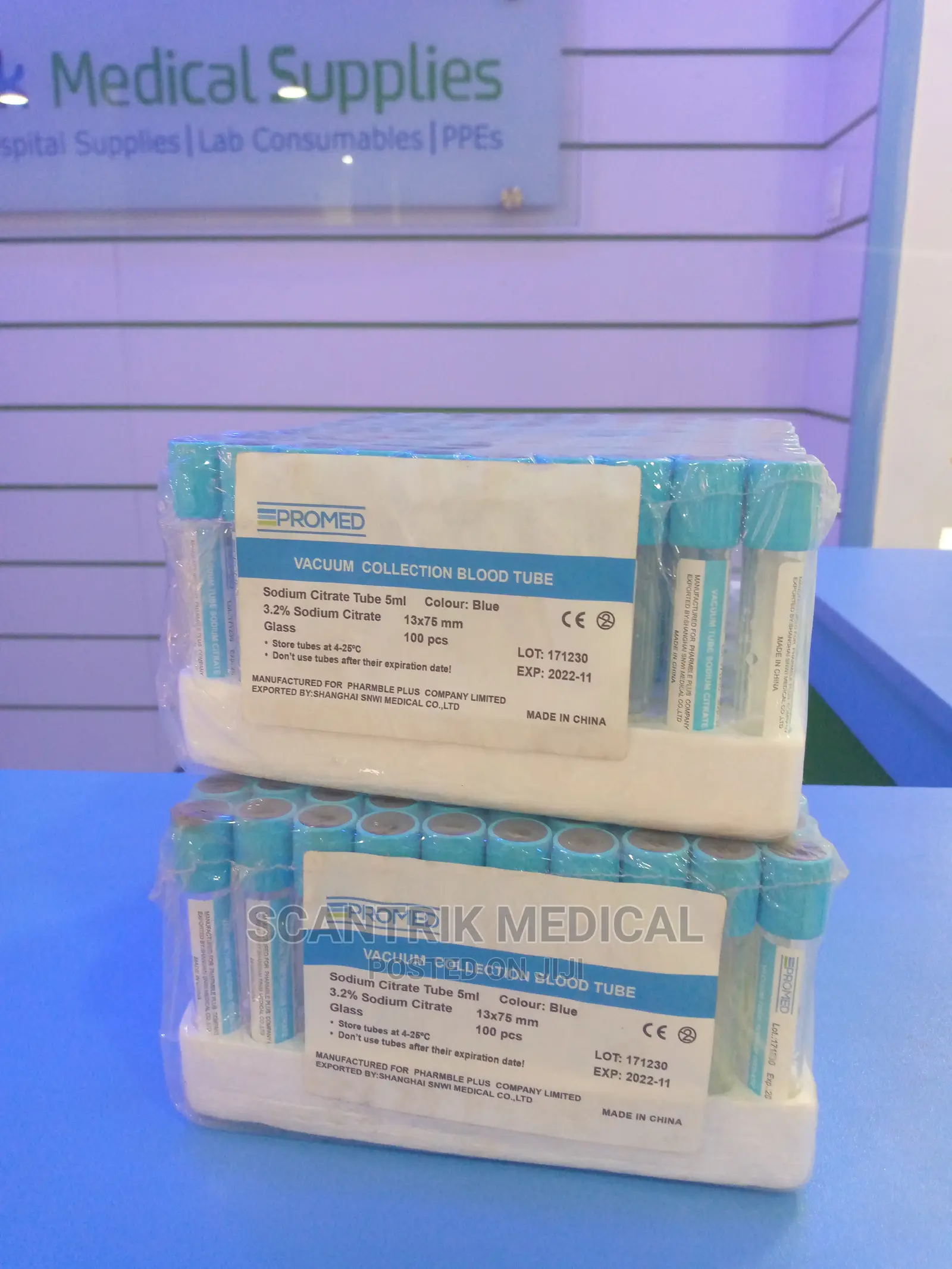 Quality Hospital Sodium Citrate Collection Tubes