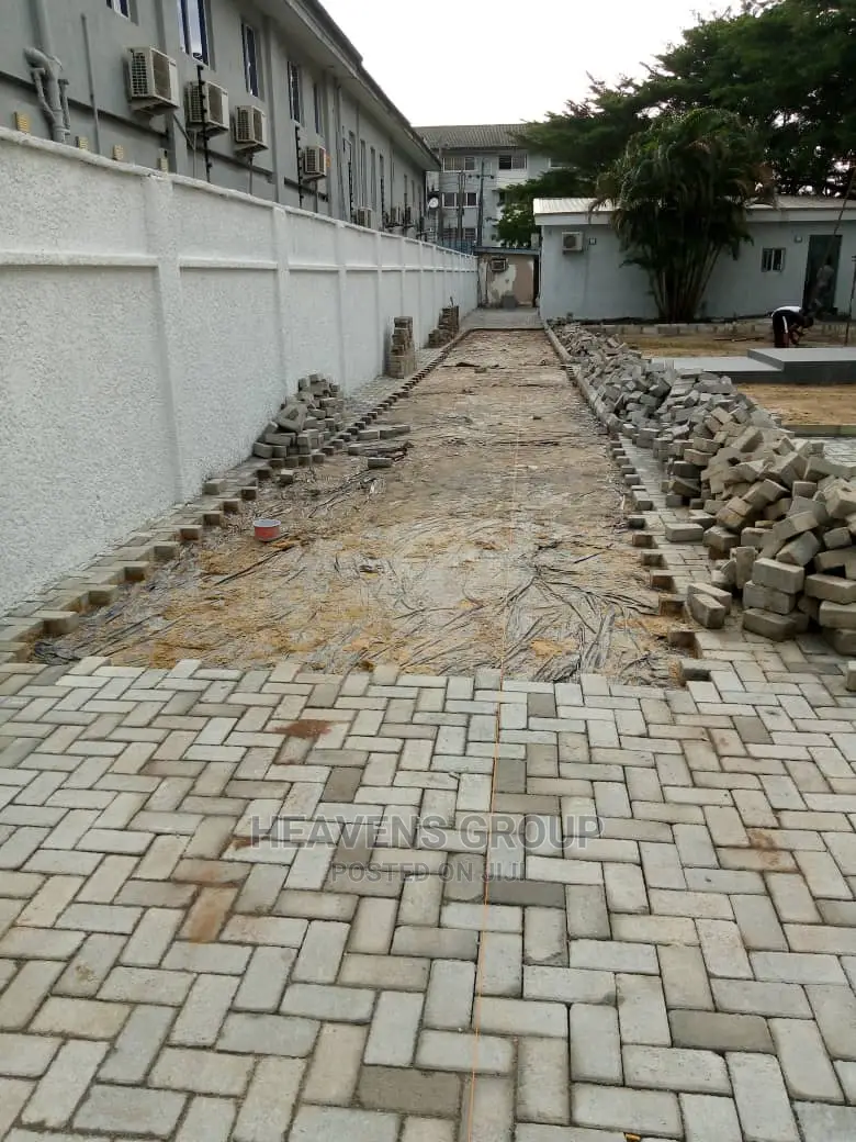 Installation of Interlocking Paving Stones, Facing Bricks