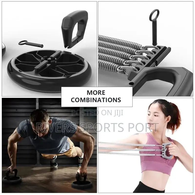 3in1 Multipurpose Trainer Abdominal Roller Wheel, Pushup, Chest Expand