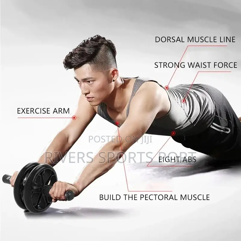 3in1 Multipurpose Trainer Abdominal Roller Wheel, Pushup, Chest Expand