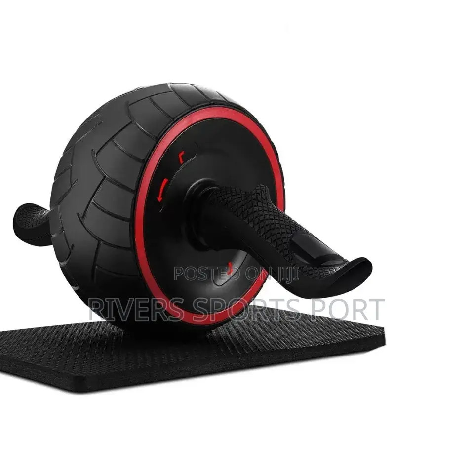 Power Stretch Ab Wheel With Automatic Rebound, Mat Included