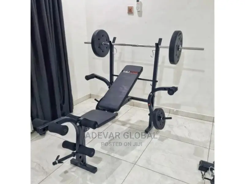 Weight Lifting Bench With 50kg Weights