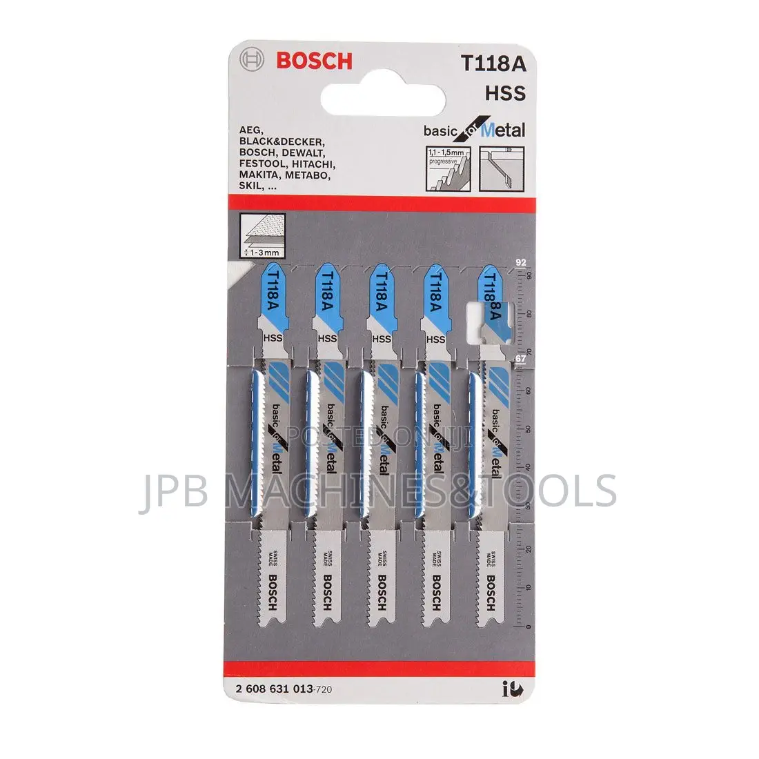 T 118 a Bosch Jigsaw Blades for Metal