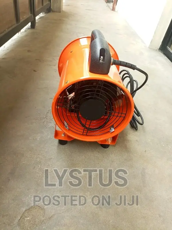 8" 200mm Portable Ventilation Fan With 5m Flexible Duct
