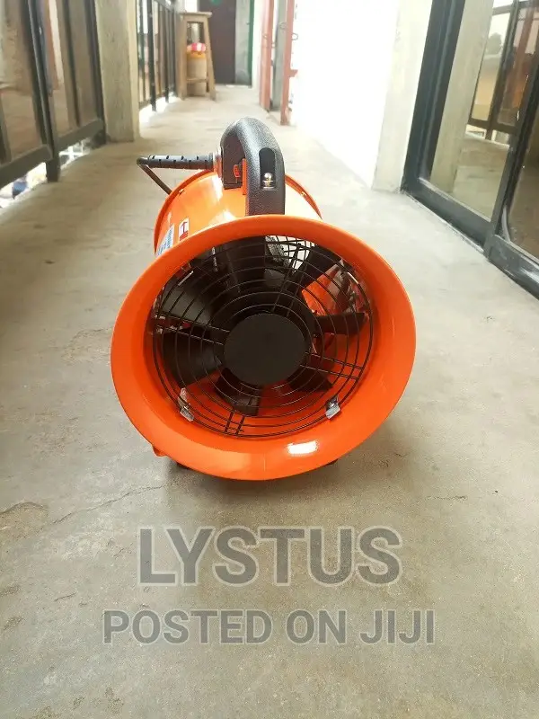 8" 200mm Portable Ventilation Fan With 5m Flexible Duct