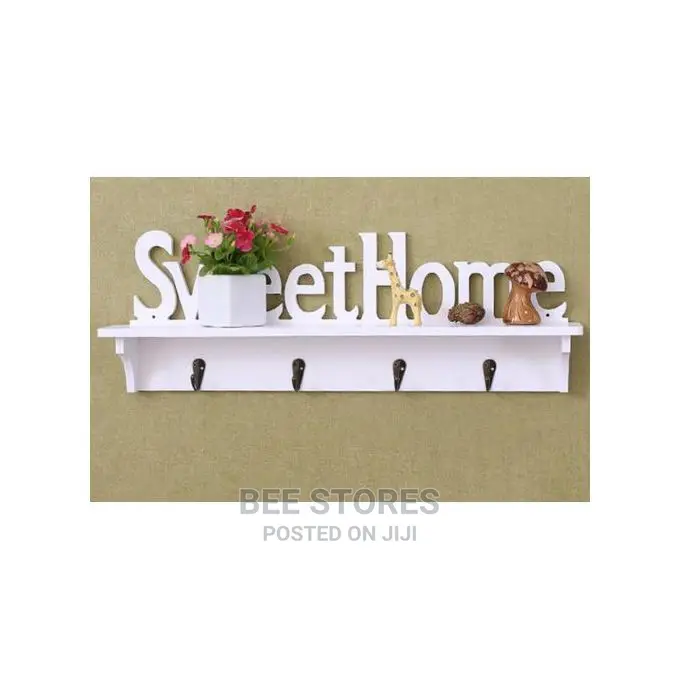Sweet Home Corner Wall-Mounted Letter Hollow Shelf