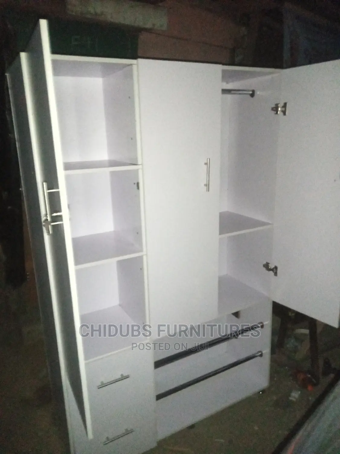 4ft by 6ft Wardrobe With MDF Wood