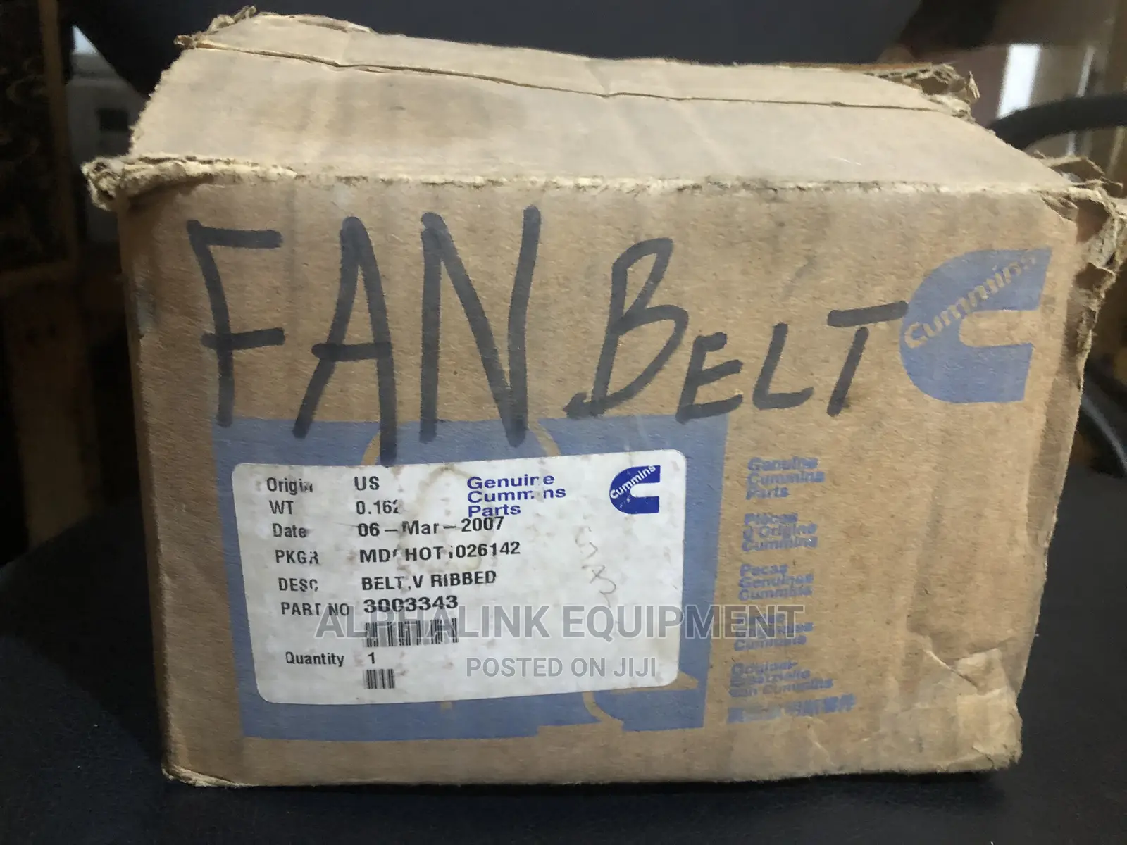 Genuine Cummins Fan Belt Kta50