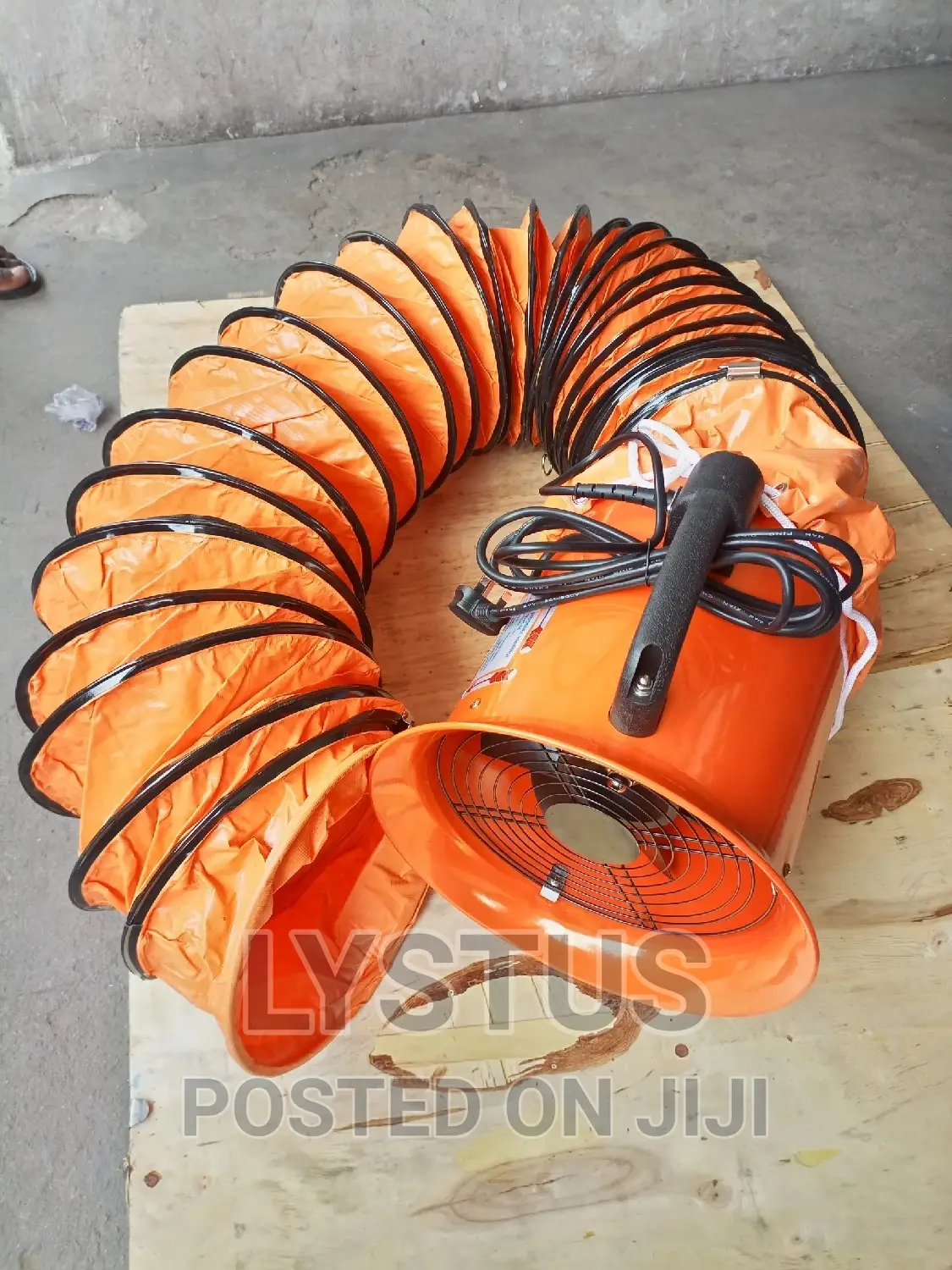 10" 200mm Portable Ventilation Fan With Flexible Duct