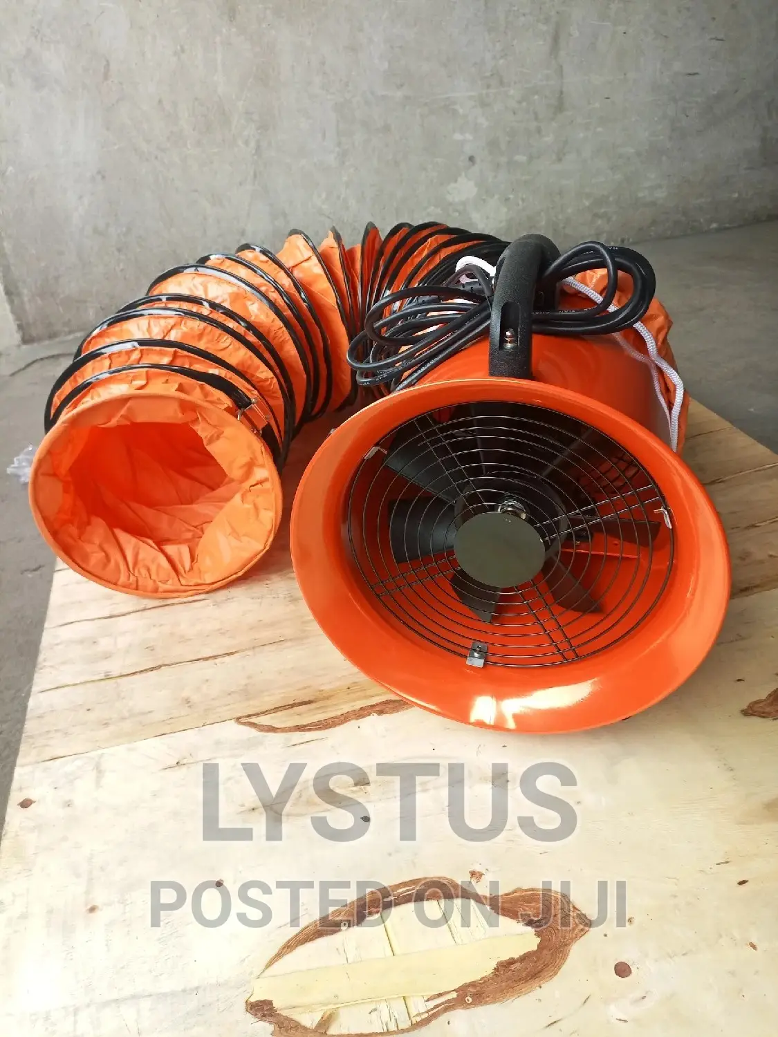 10" 200mm Portable Ventilation Fan With Flexible Duct