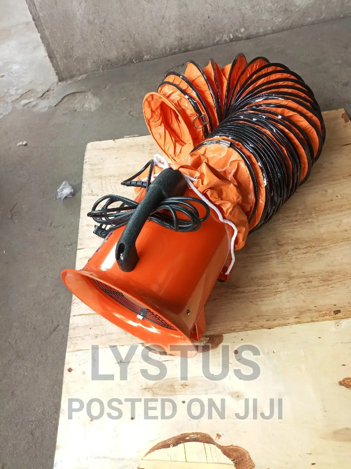 10" 200mm Portable Ventilation Fan With Flexible Duct