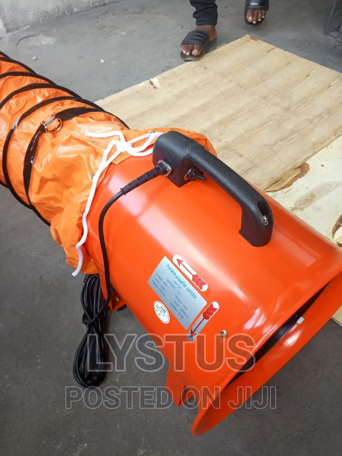 12" 300mm Portable Ventilation Fan With Flexible Duct SHT-30