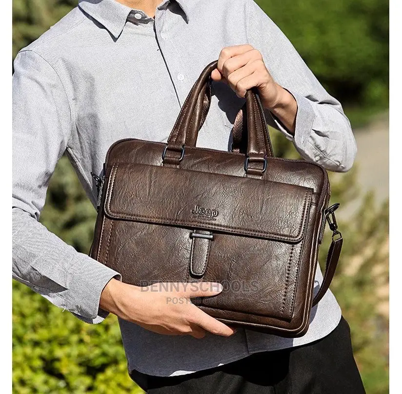 Original Jeep Leather Business and Office Bag