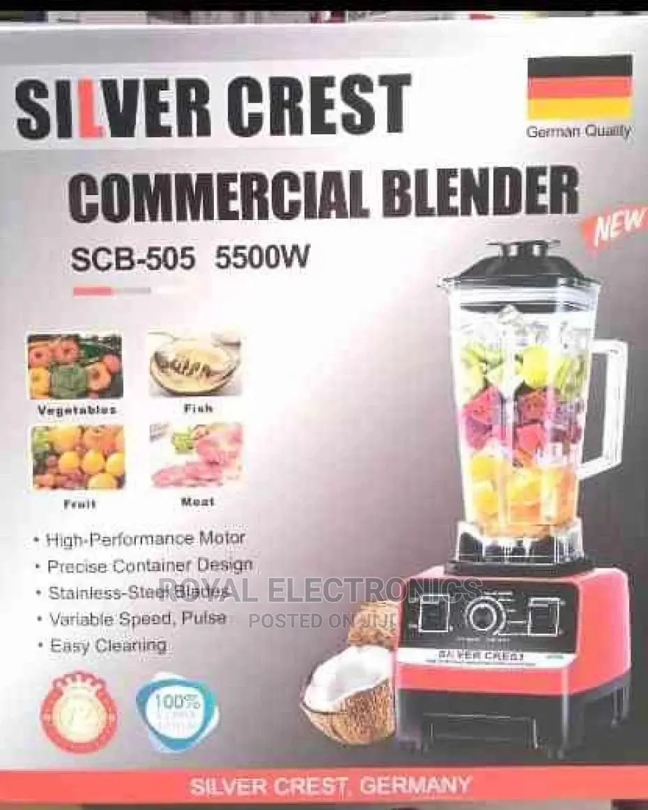 Brand New Silver Crest Blender 5500w (Scb -505) Commercial