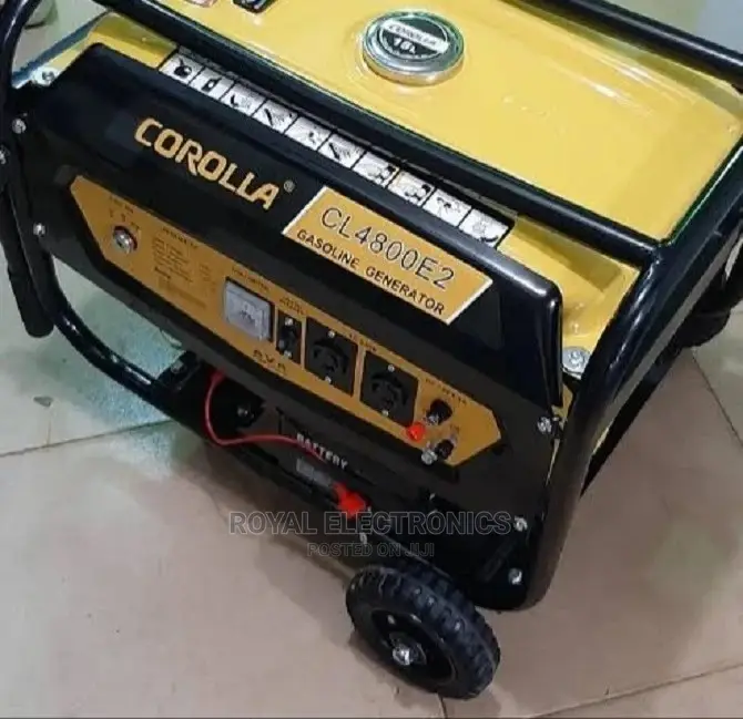 Brand New Corolla Gasoline Generator(4800e2) With Key Tyre