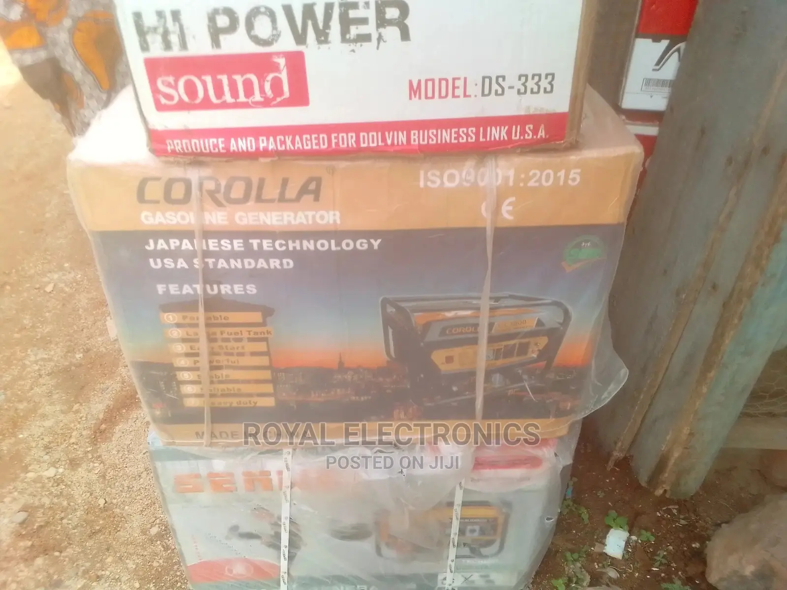 Brand New Corolla Gasoline Generator(4800E2) With Key and Ty