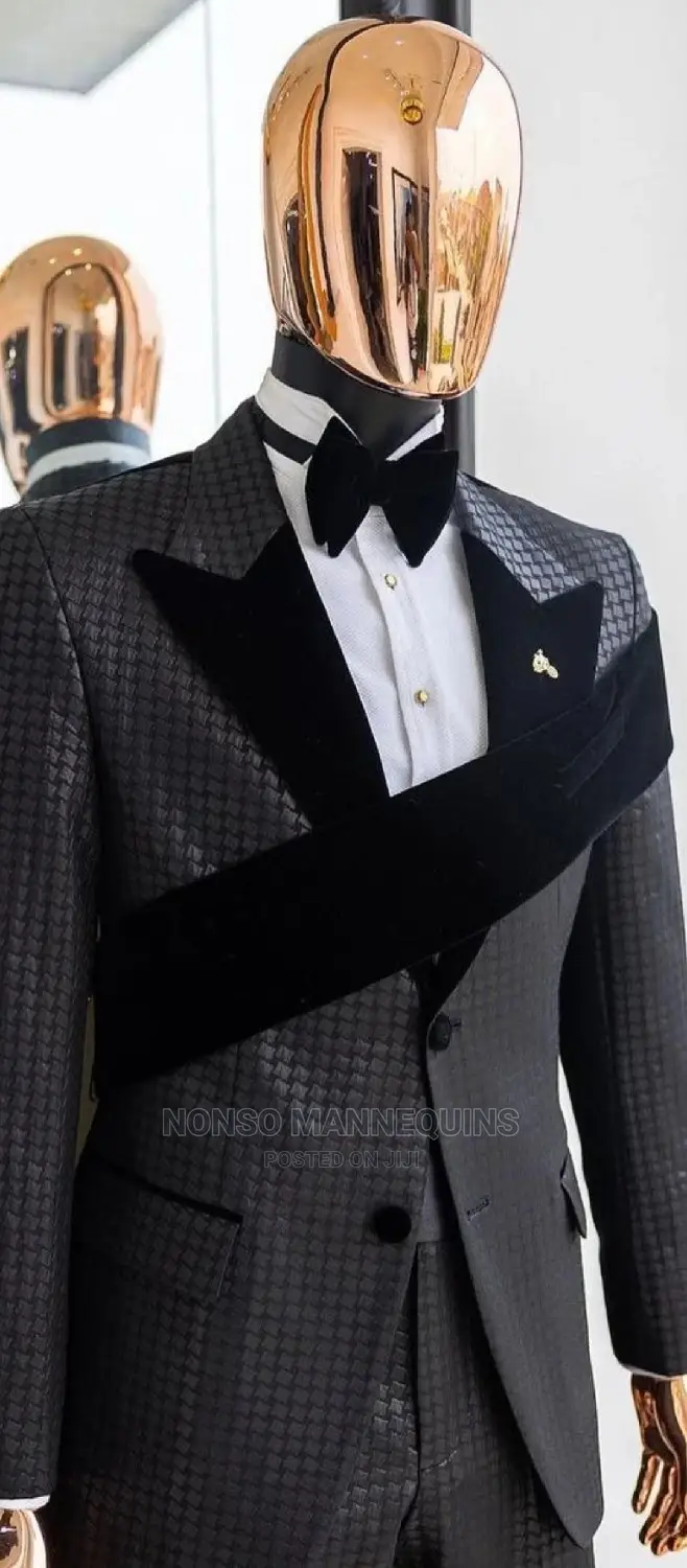 Matt Black Rose Gold Body Male Mannequin