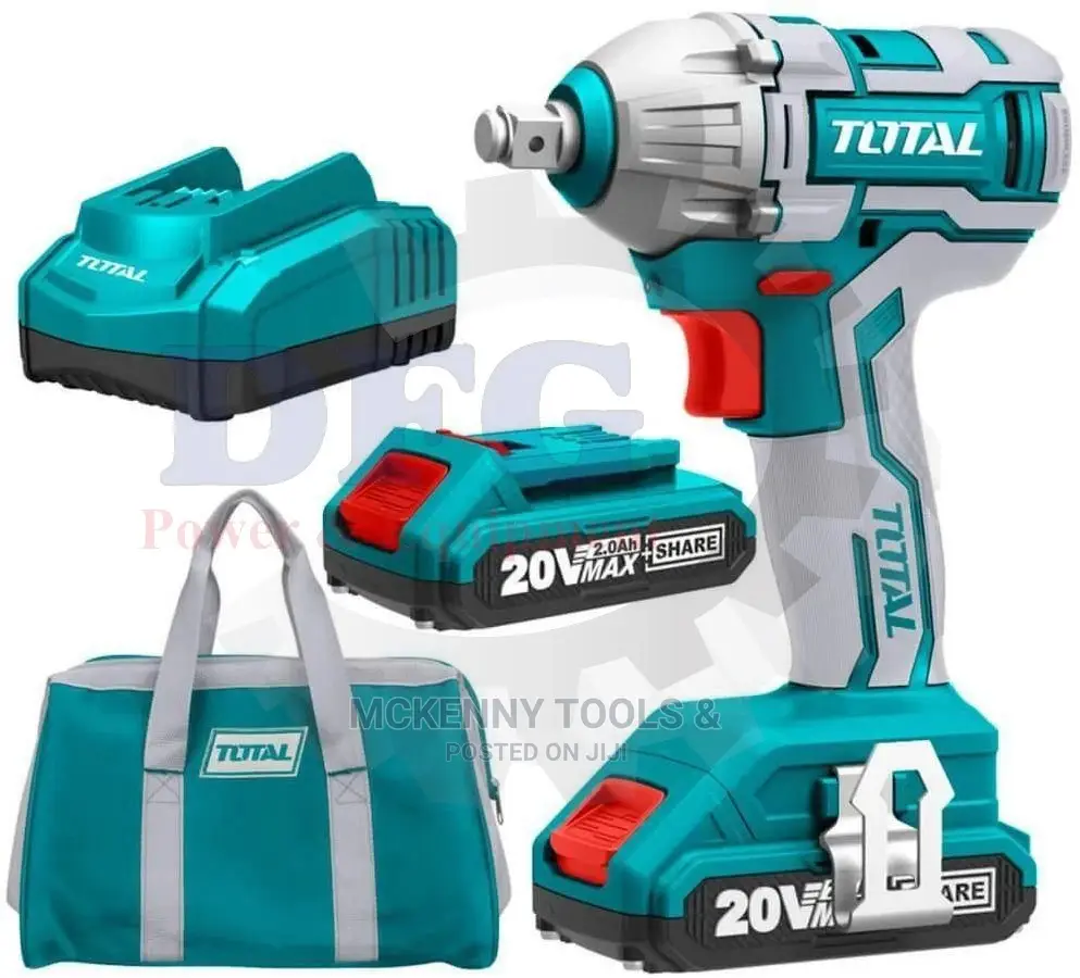 Total Tools Tiwli2001 Impact Wrench Brush-Less 20V 2ah 300nm