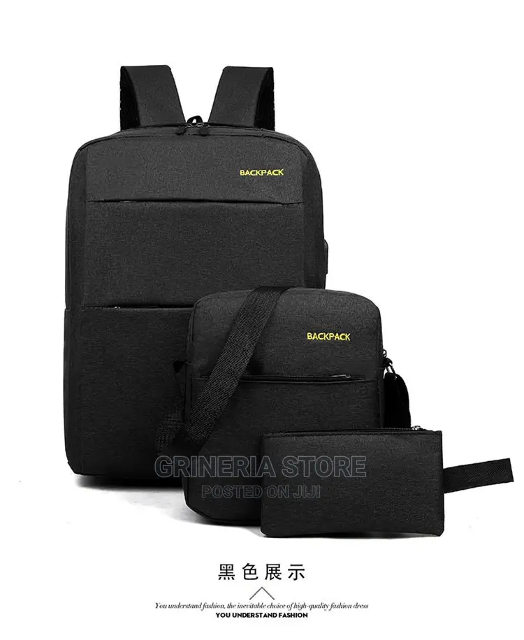 Backpack Available 3 in 1 Set