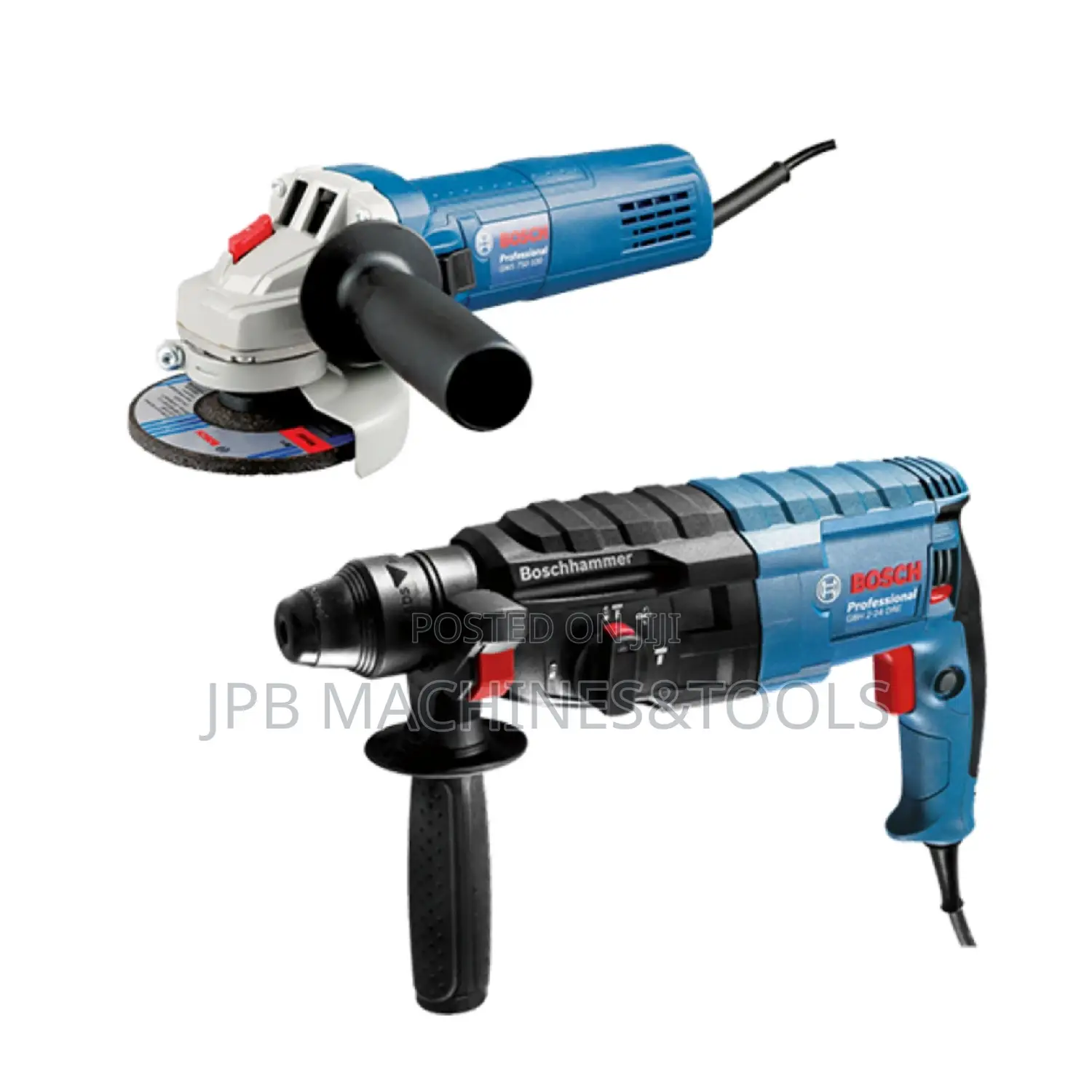 Bosch GBH 2-24 DRE Rotary Hammer+GWS 750 Angle Grinder Set