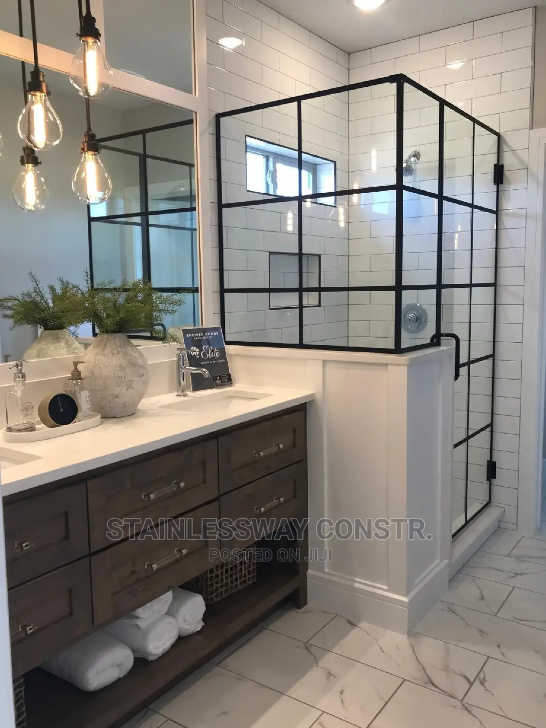 Shower Cubicle Strip Black