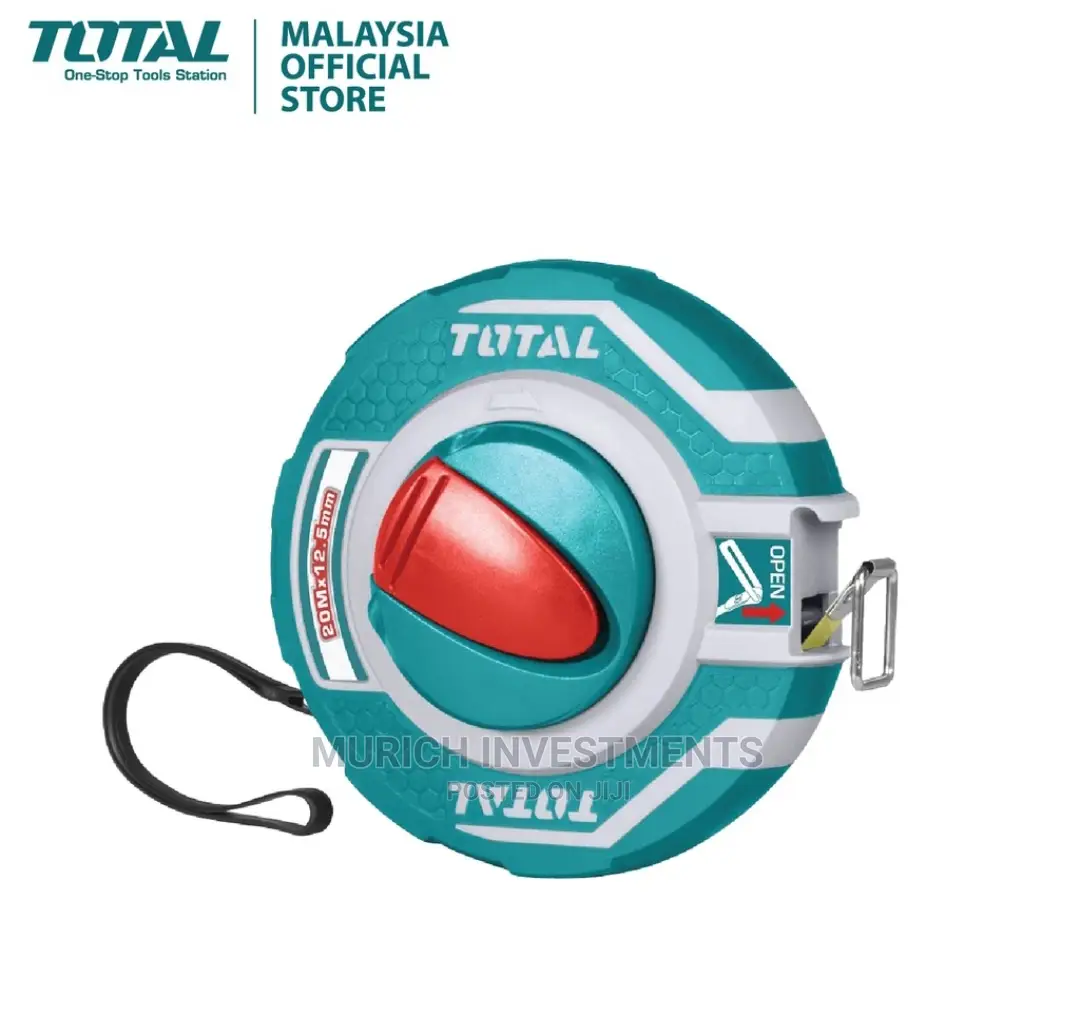 Total 20m Fibreglass Measuring Tape