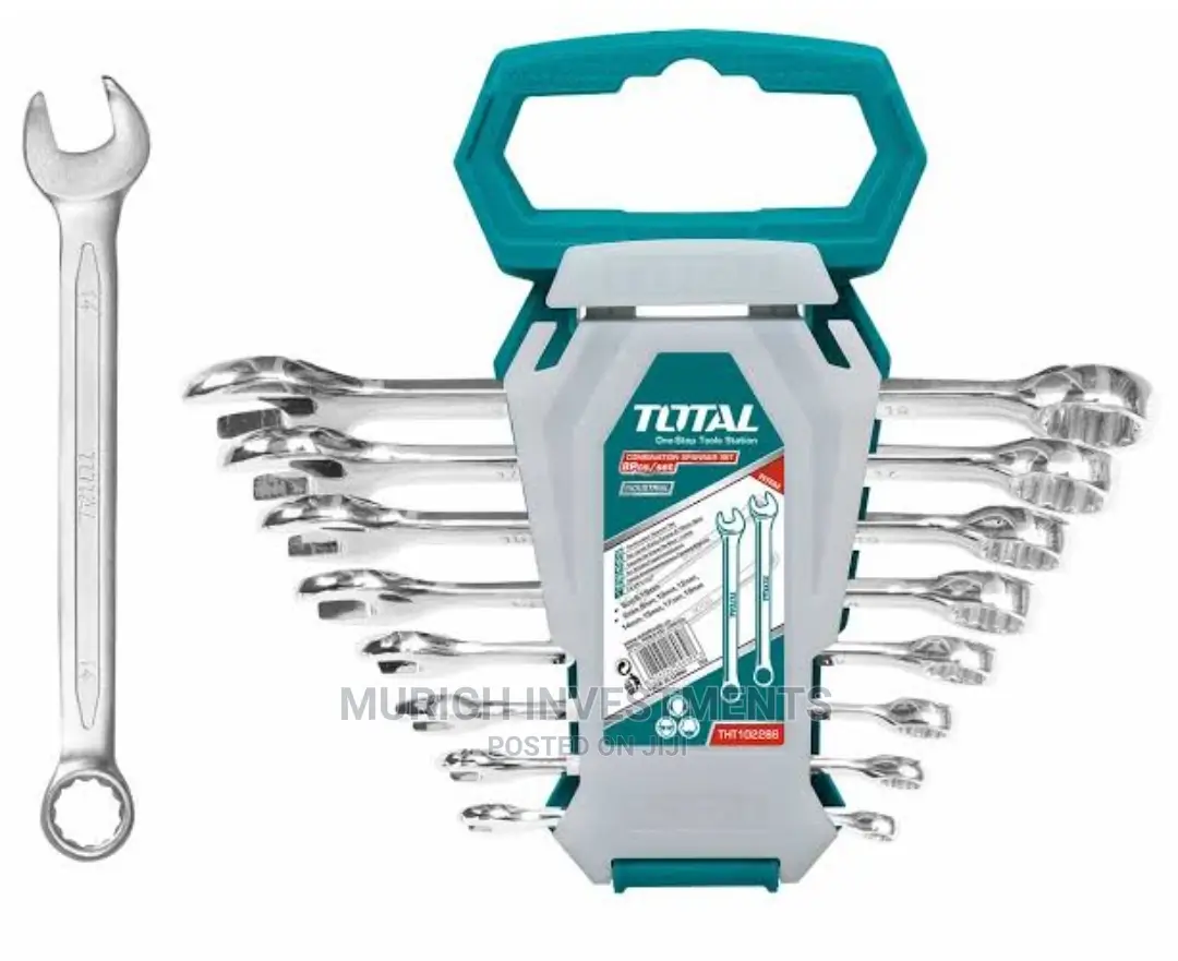Total 8 PCS Combination Spanner Set