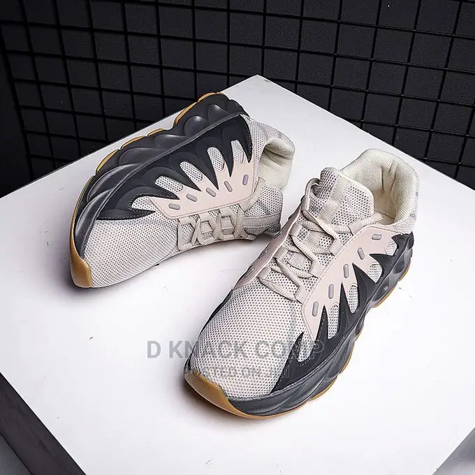 Running Shoes Fashion Sneakers Lace Up Beige