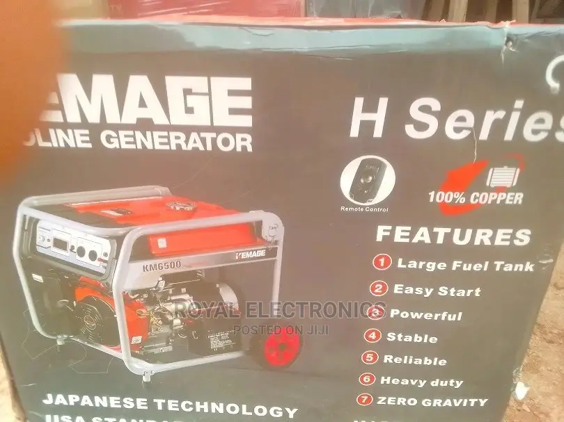 Brand New Kemage Gasoline Generator 8500 With Remote Control