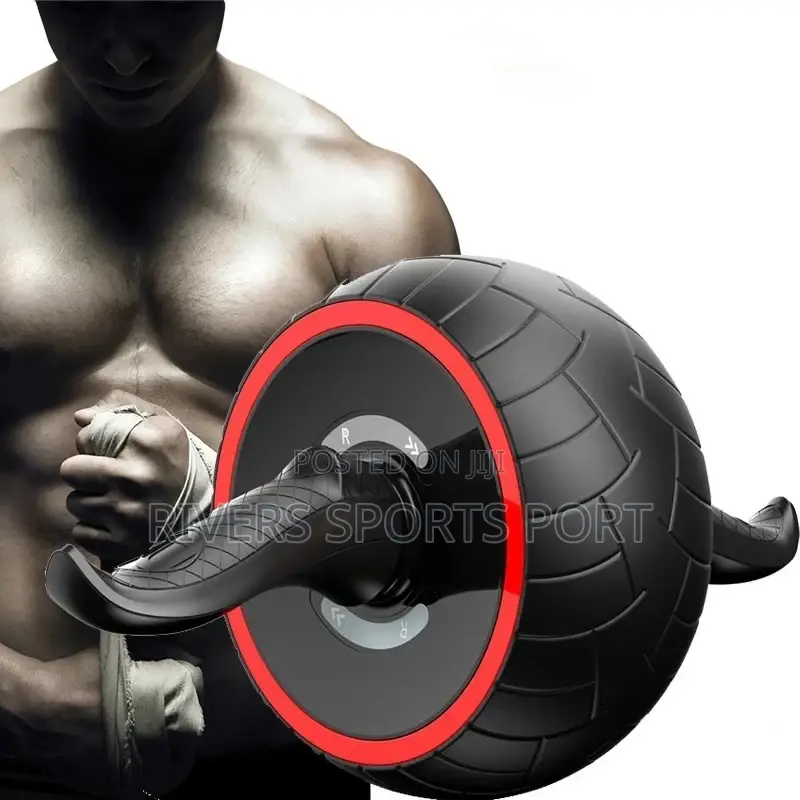 Power Stretch Ab Wheel With Automatic Rebound, Mat Included