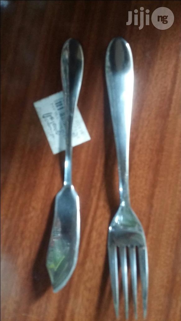 Cake Fork And Cake Knife Stainless Still Each In Dozens