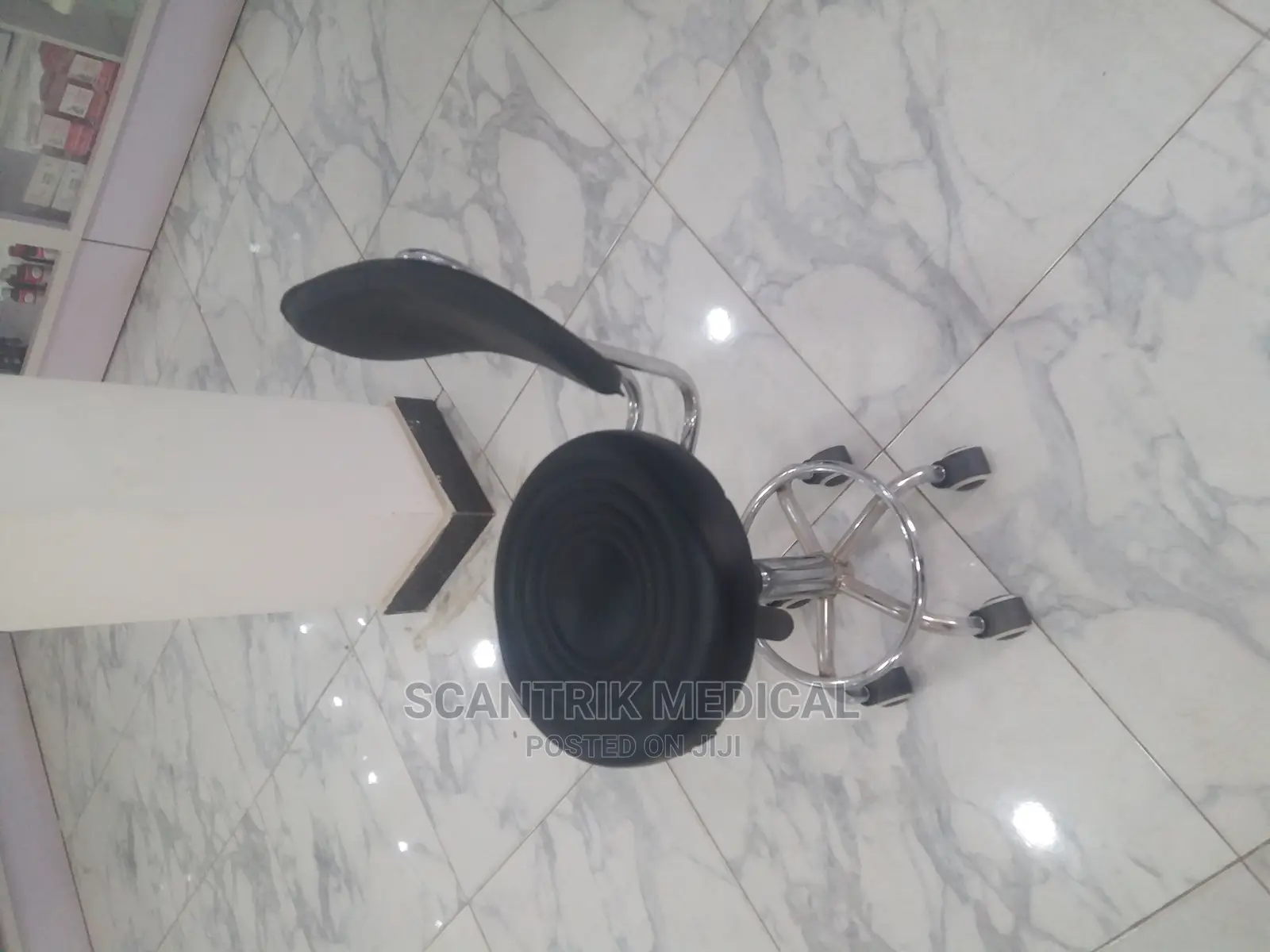 Stainless Steel Lab Stool Chair Backrest