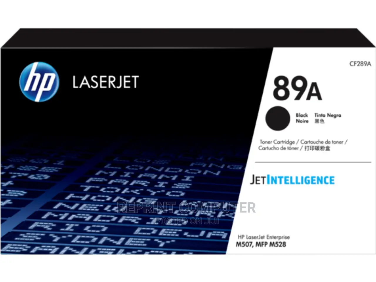 HP 89A Black Original Laserjet Toner Cartridge, CF289A