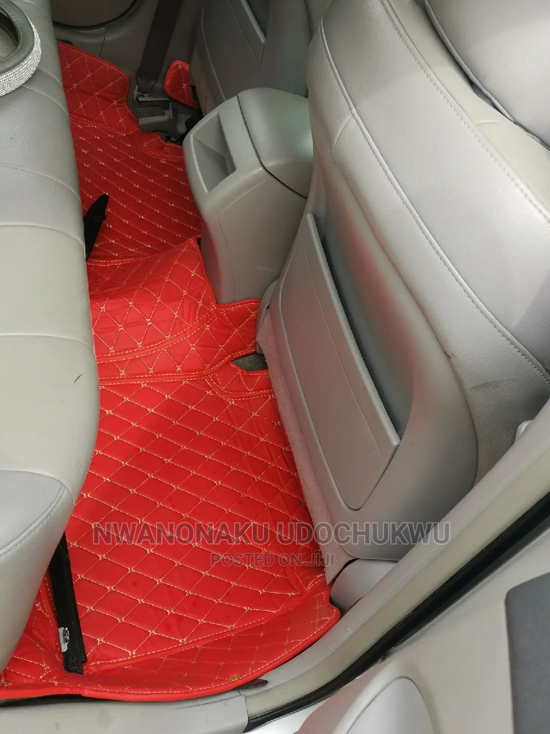 Dz Leather Red Foot Mat
