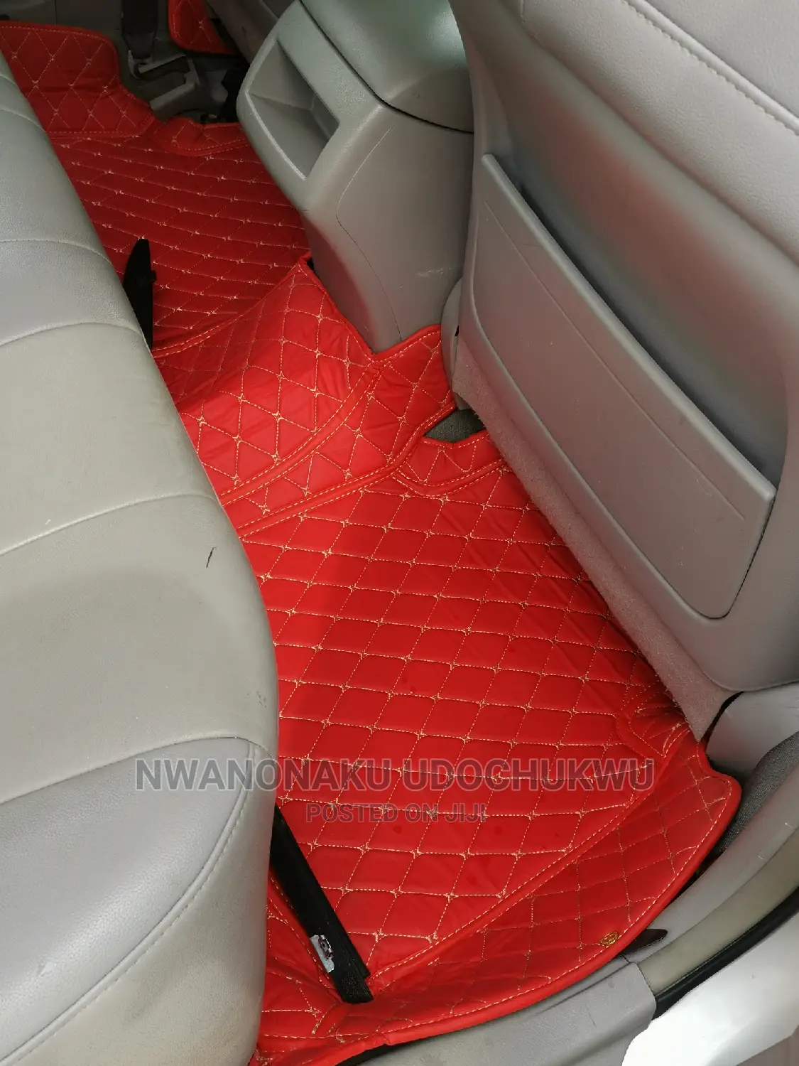 Dz Leather Red Foot Mat