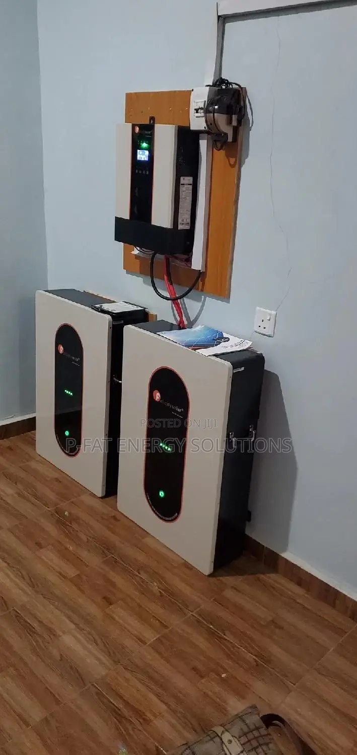 5kva Hybrid Inverter, 2 7.5kwh Lithium Battery, 20panels