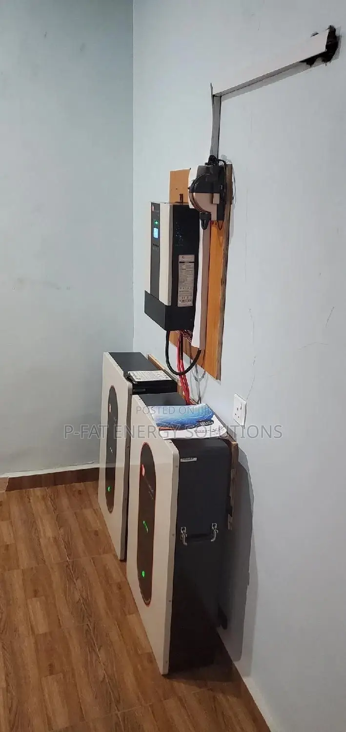 5kva Hybrid Inverter, 2 7.5kwh Lithium Battery, 20panels