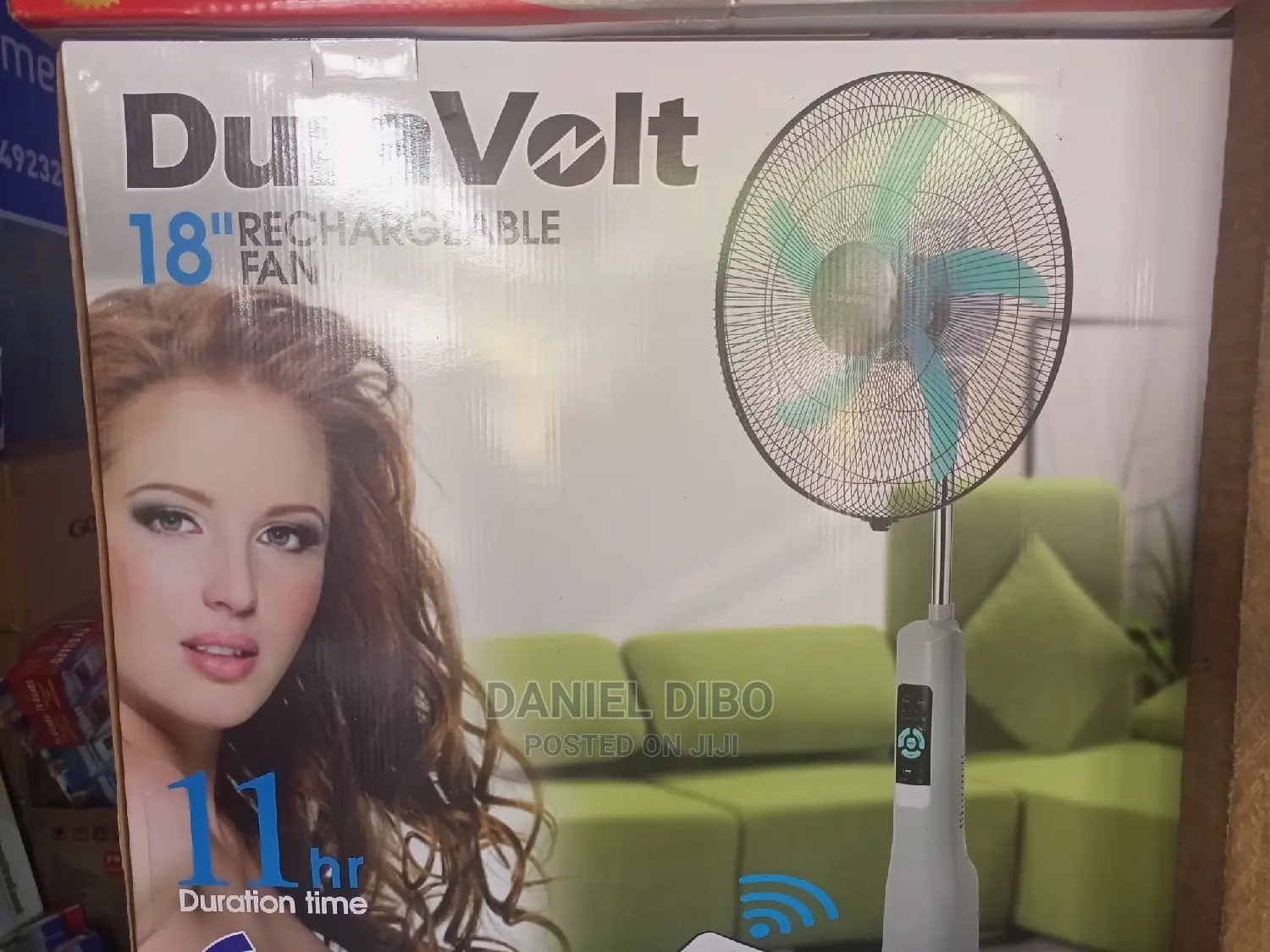 Duravolt Rechargeable Fan 18inches