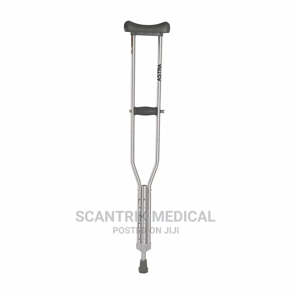Adjustable Underarm Crutches Aluminium Armrest