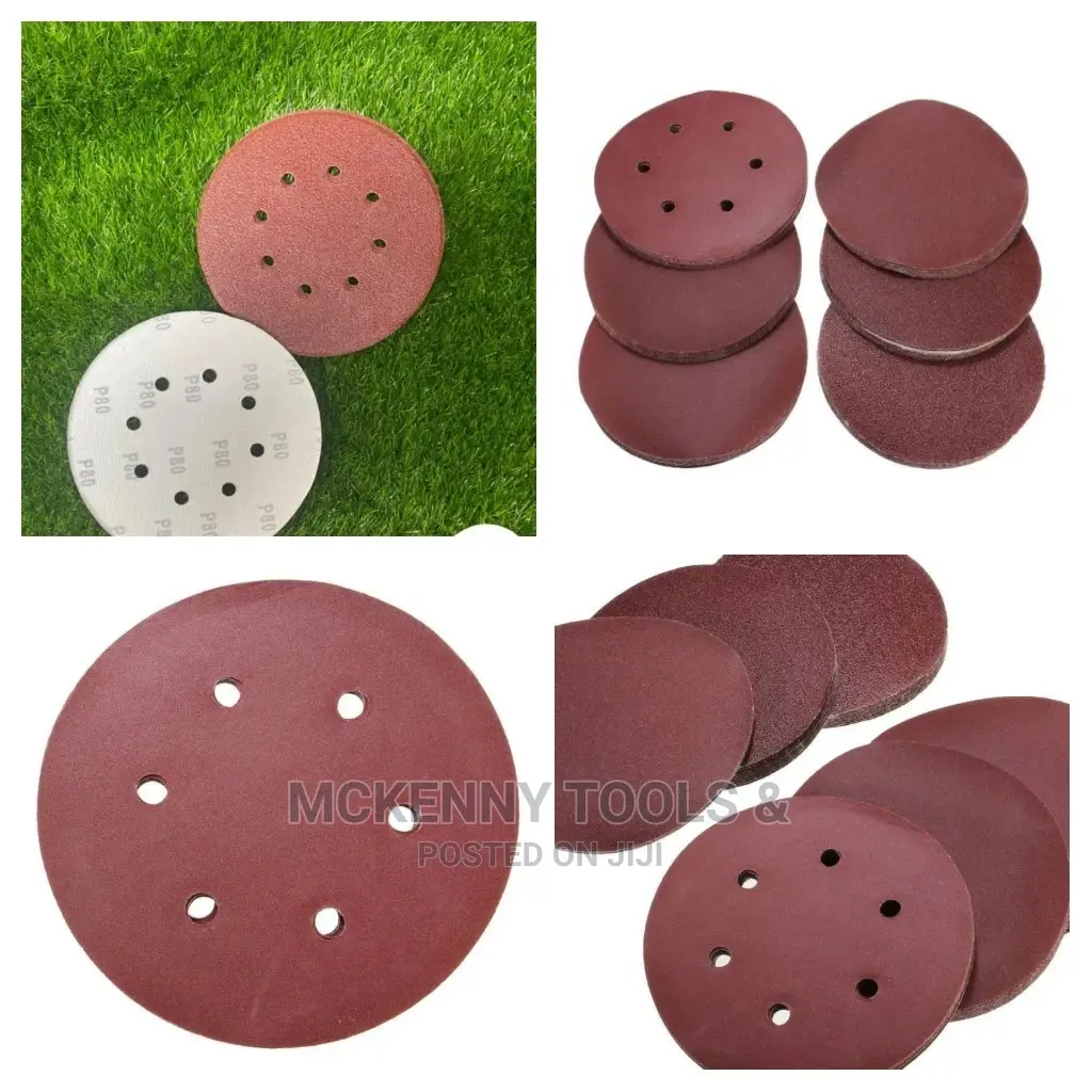 60x 6" Self Adhesive Mixed 60-320 Grit Hole Sand Disc