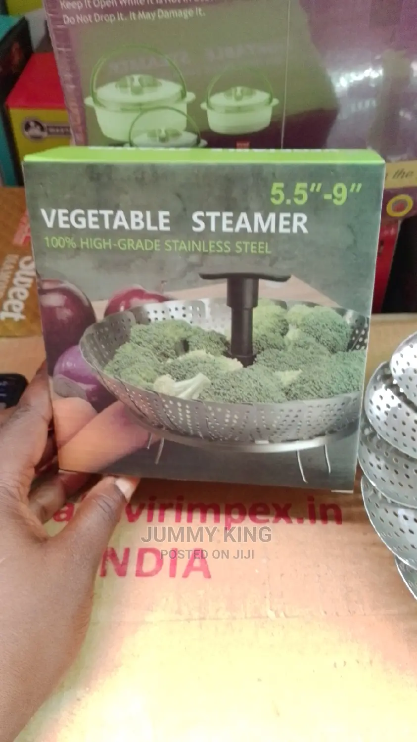 10 Inch Vegetable Steamer Basket, Stainless