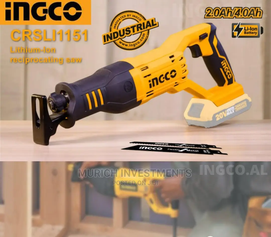 Cordless Reciprocating Saw Lithium Wood Metal PVC Cutting