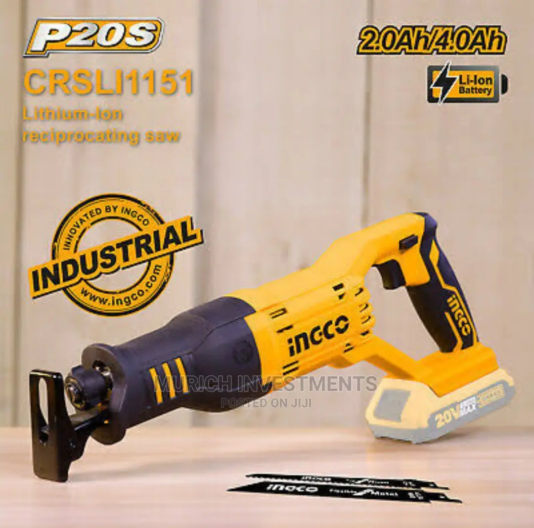 Cordless Reciprocating Saw Lithium Wood Metal PVC Cutting