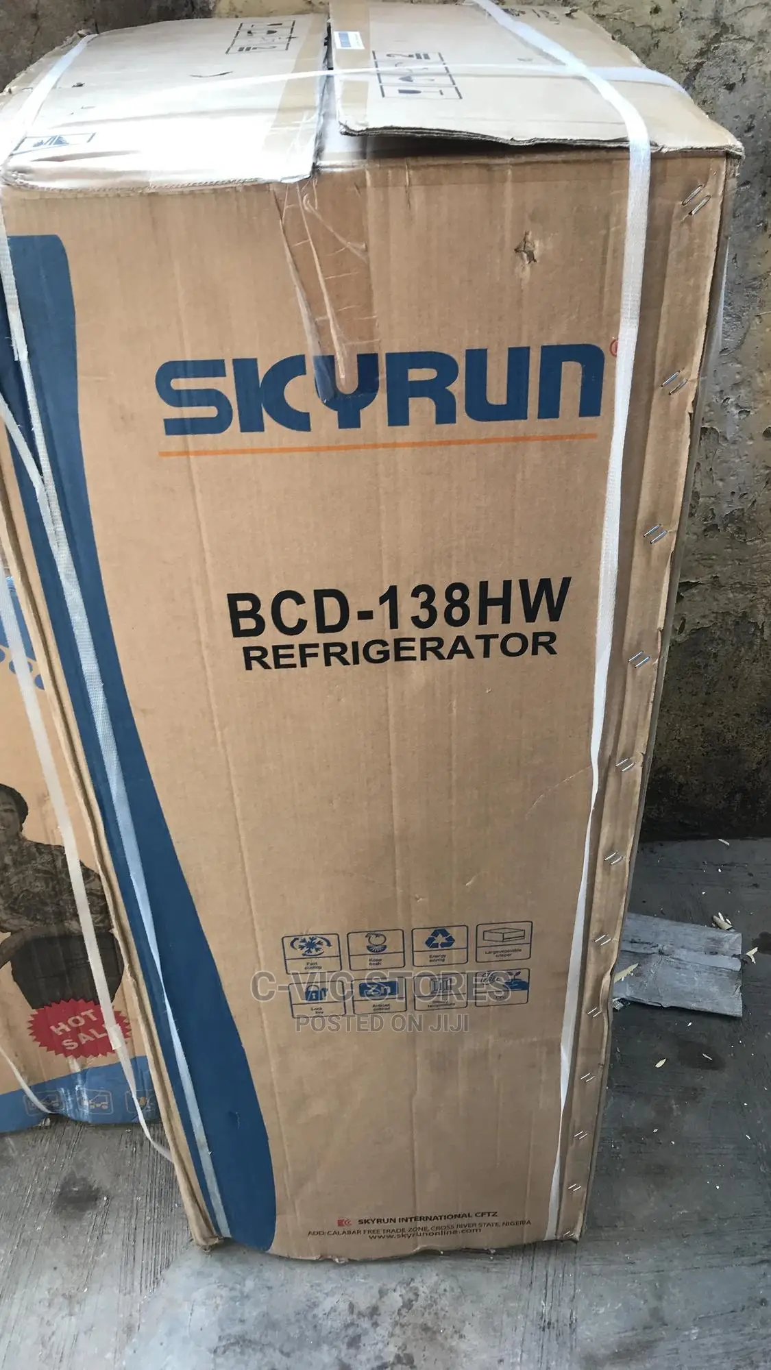 Skyrun 138-Litres Double Door Top Mount Fridge