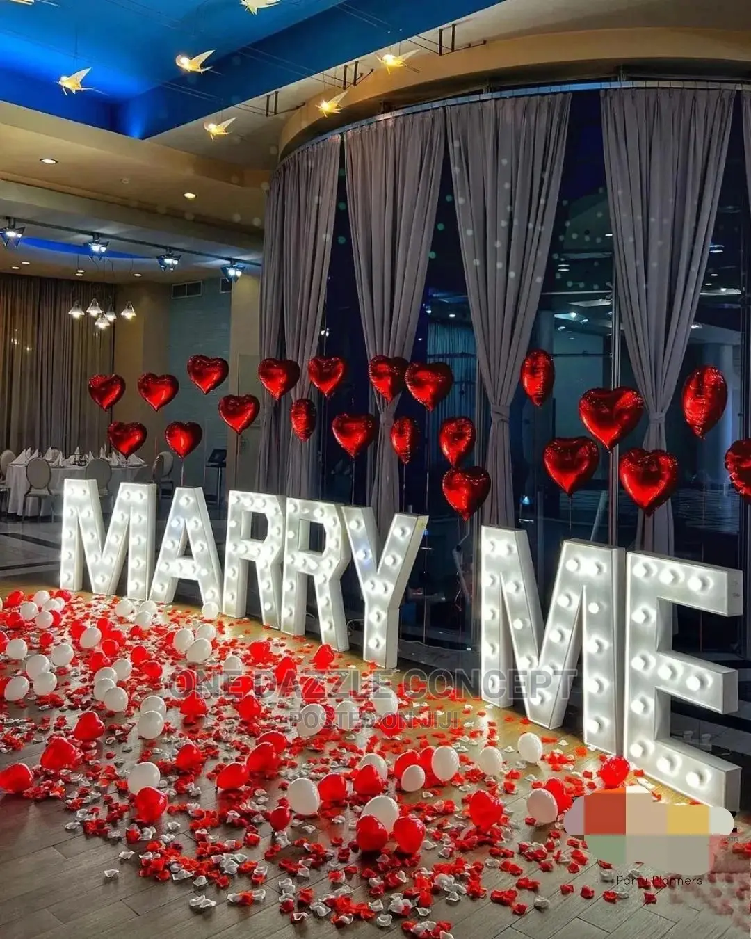 Marry Me Proposal Decor