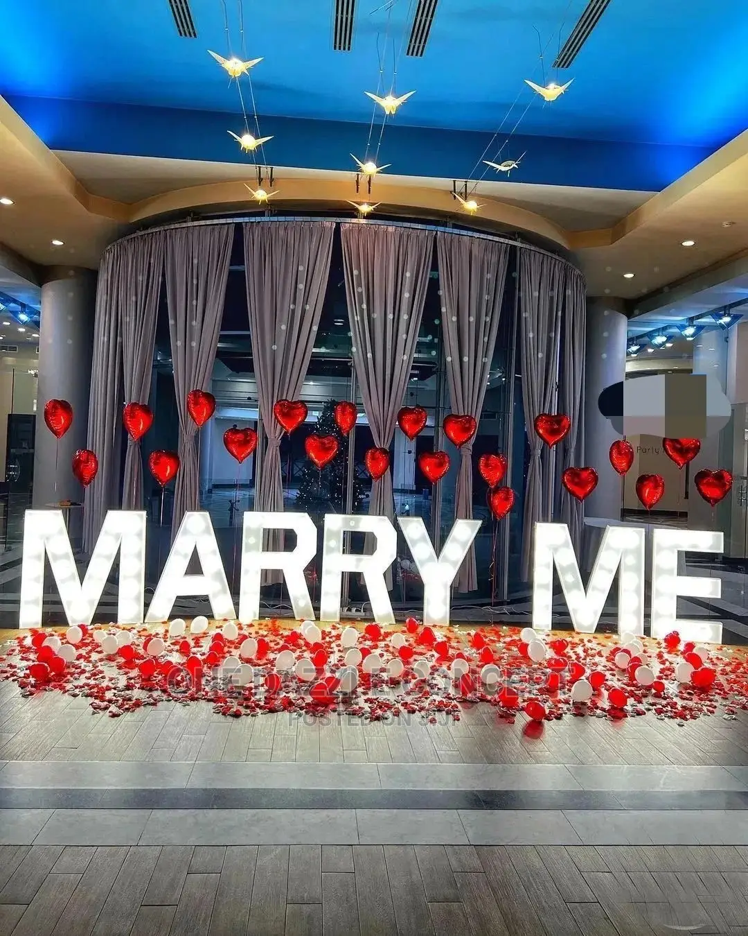 Marry Me Proposal Decor