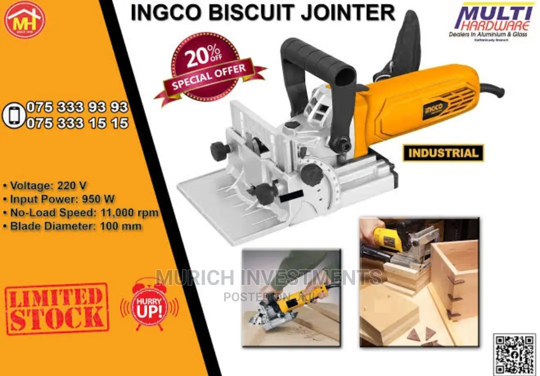 Ingco Biscuit Jointer 950W Bj9508