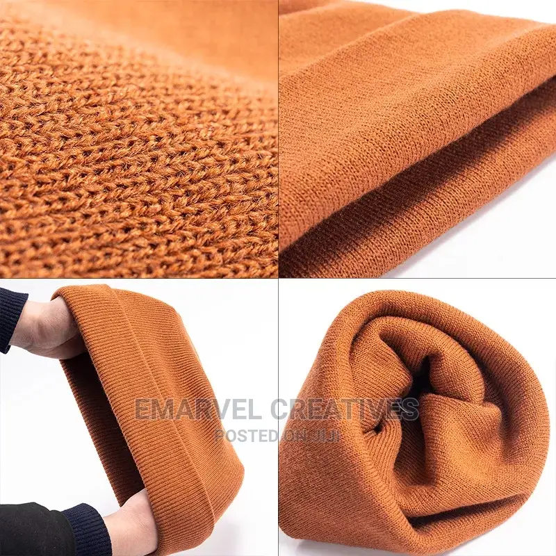 New Korean Wool Acrylic Knitted Caps Women Men Skullcap