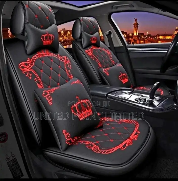 Crown Seat Cover Red