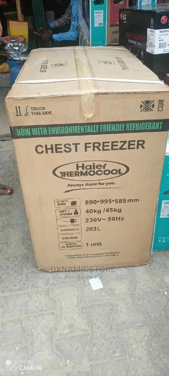 200l Haier Thermocool Chest Freezer Silver Colour